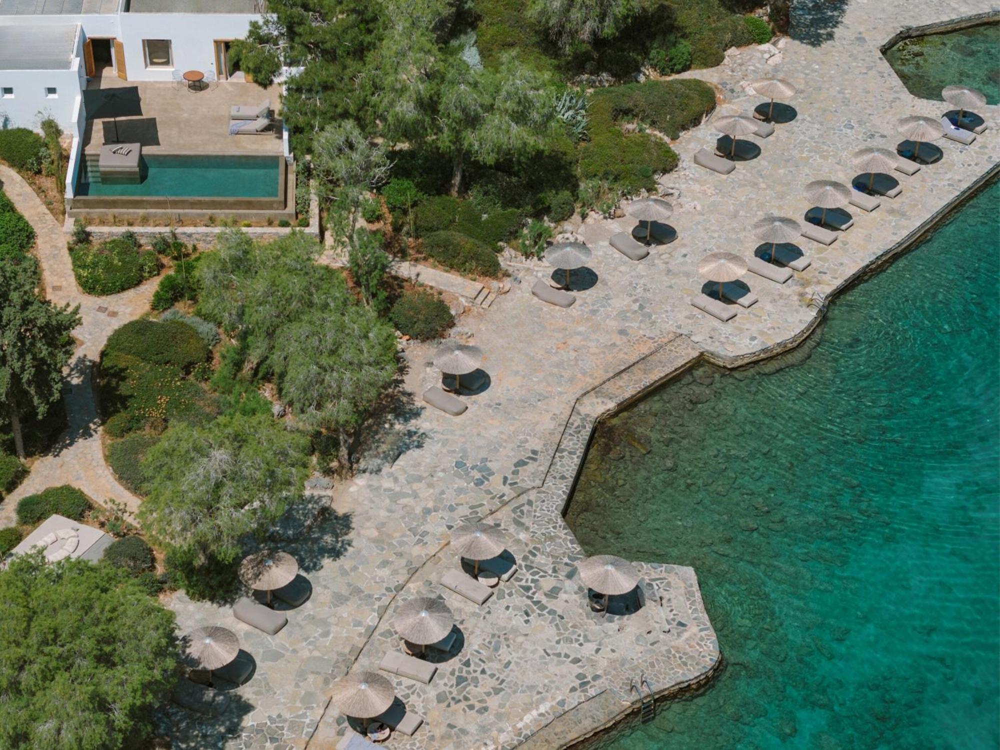 Minos Beach Art Hotel, A Member Of Design Hotels Agios Nikolaos Exterior foto