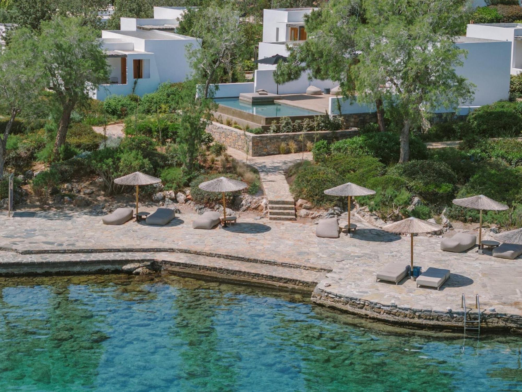 Minos Beach Art Hotel, A Member Of Design Hotels Agios Nikolaos Exterior foto