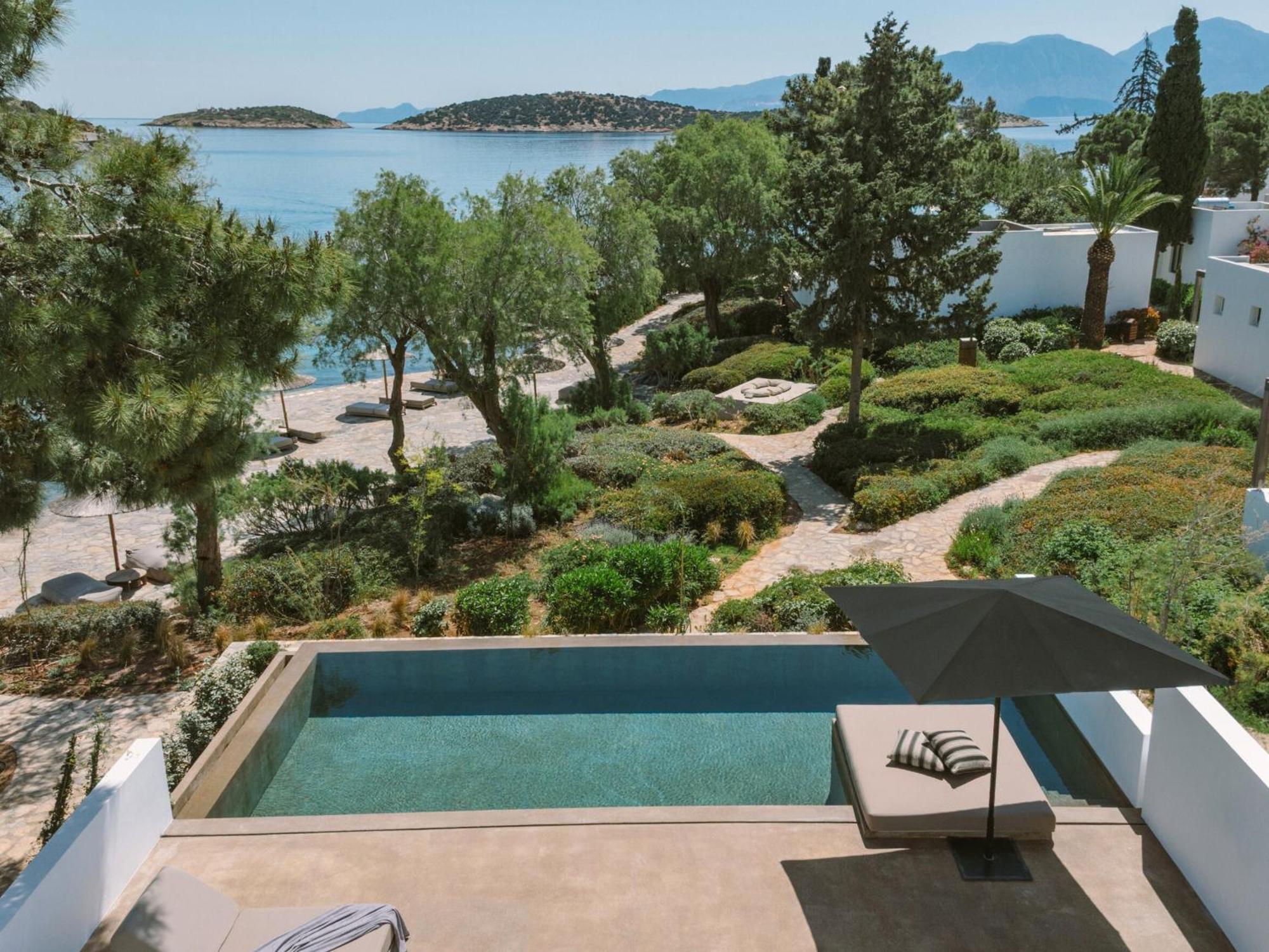 Minos Beach Art Hotel, A Member Of Design Hotels Agios Nikolaos Exterior foto